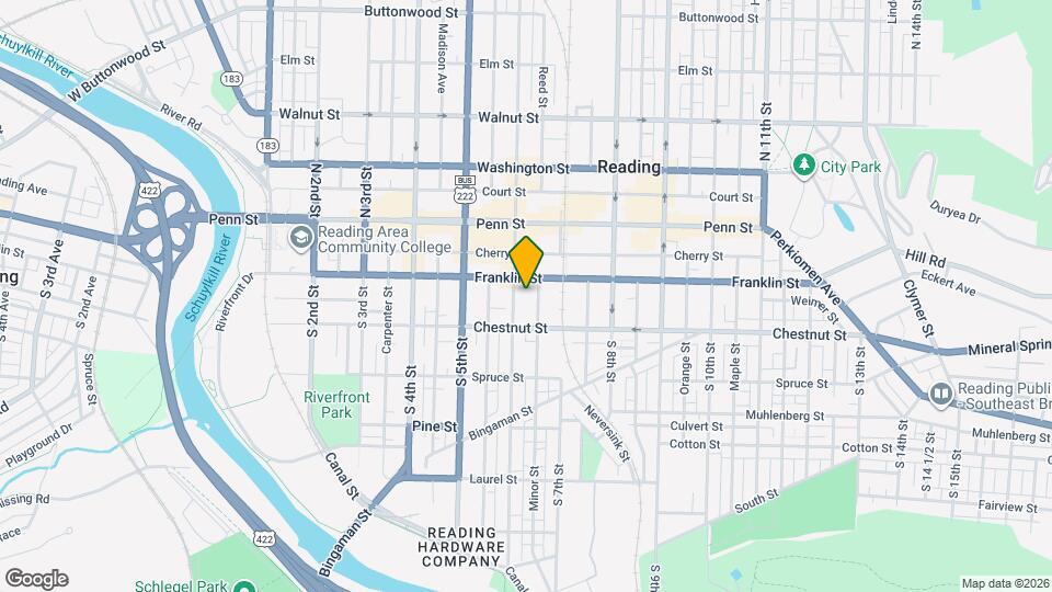 119 S 6th St Map and Location Details