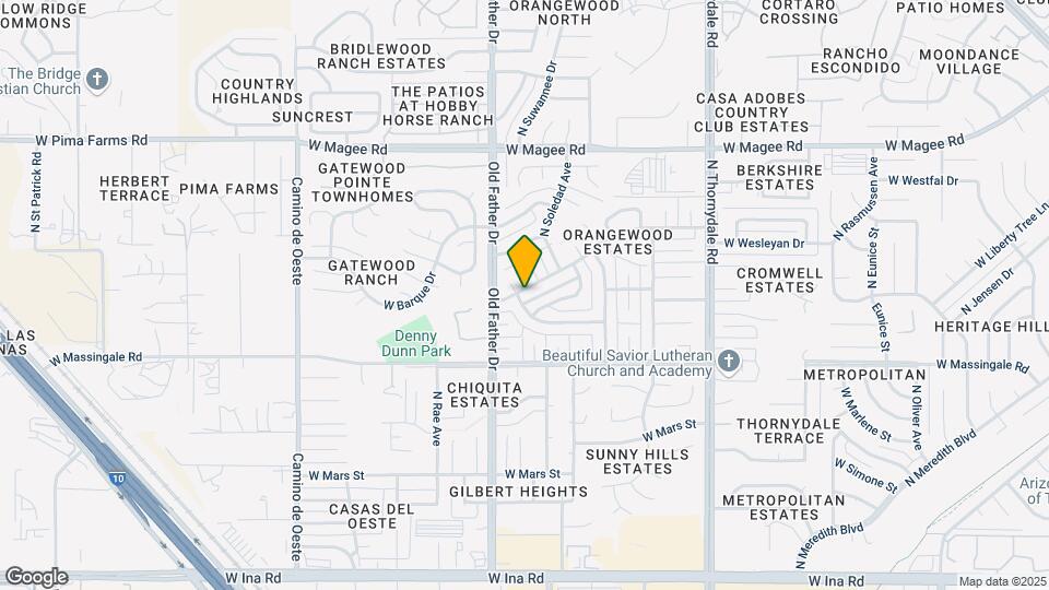 4131 W Orangewood Dr Map and Location Details