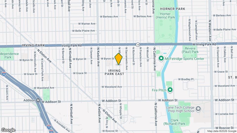 3826 N Whipple St Map and Location Details