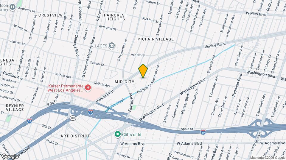 2024 S Genesee Ave, Unit 2024.5 Map and Location Details