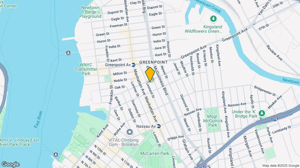 690 Leonard St Map and Location Details