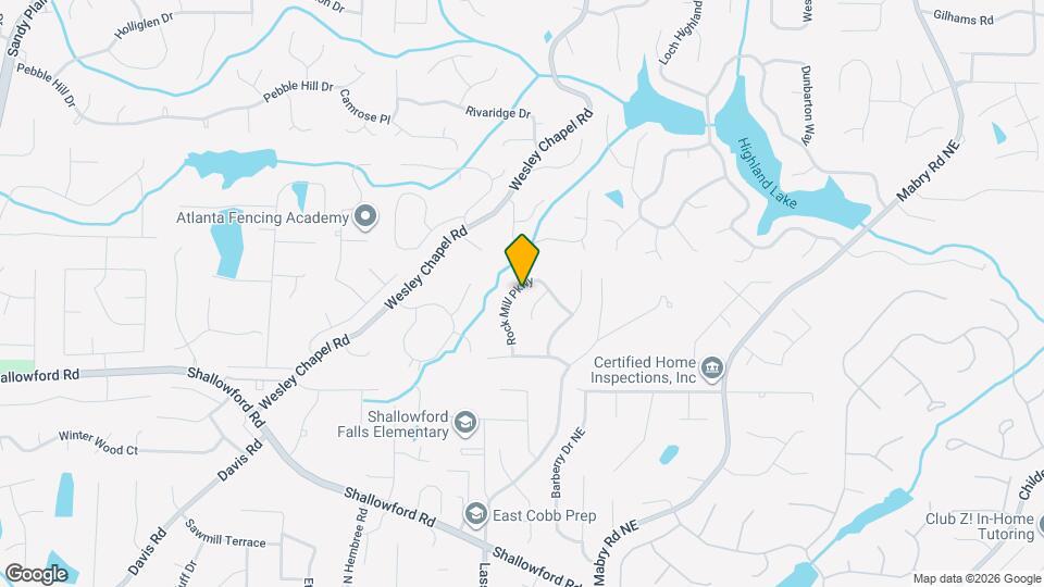 3954 Rock Mill Pkwy Mapa y Detalles de la Ubicación