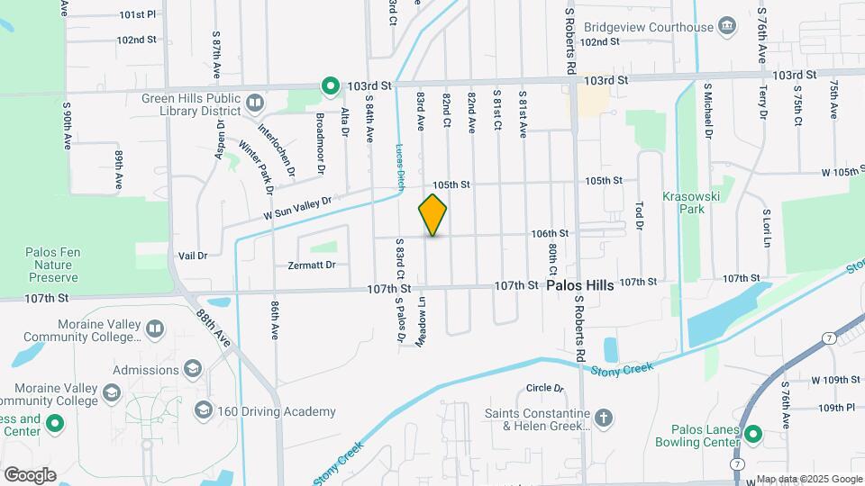 10603 S 83rd Ave Map and Location Details