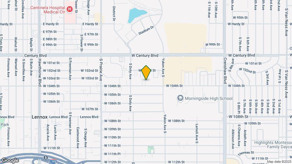 3701 W 104th St Map and Location Details