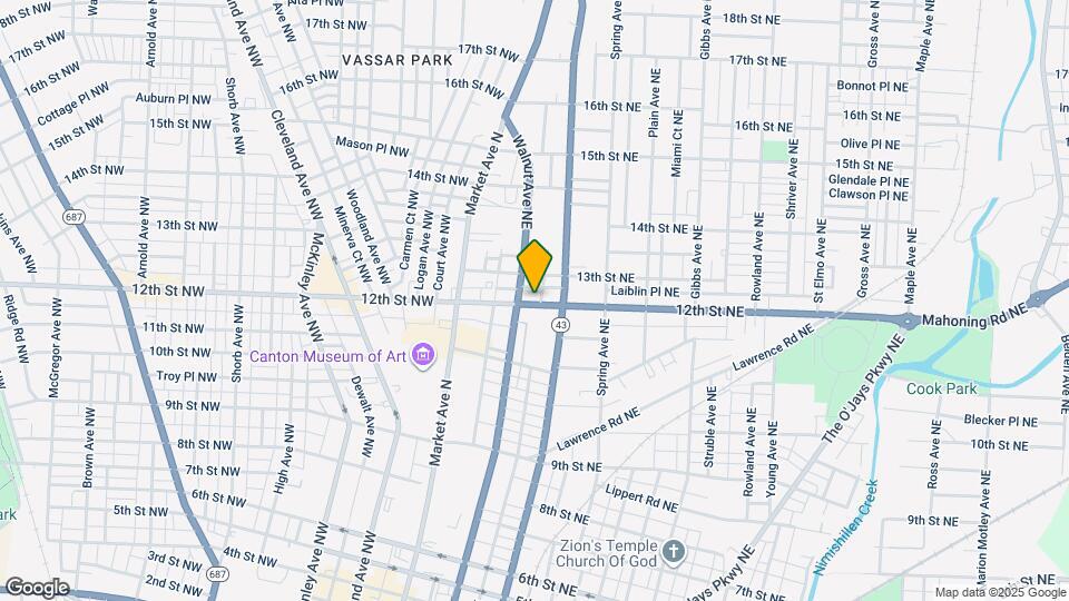 317 12th St NE Map and Location Details