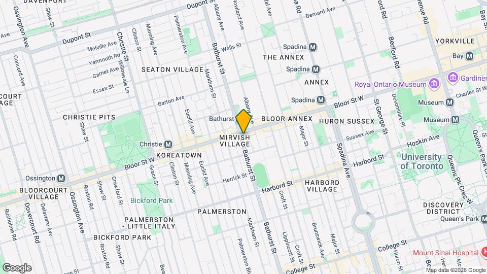 791 Bathurst St Map and Location Details