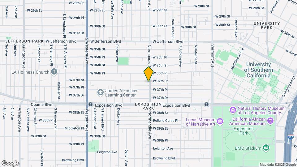 3711 S Normandie Ave Map and Location Details