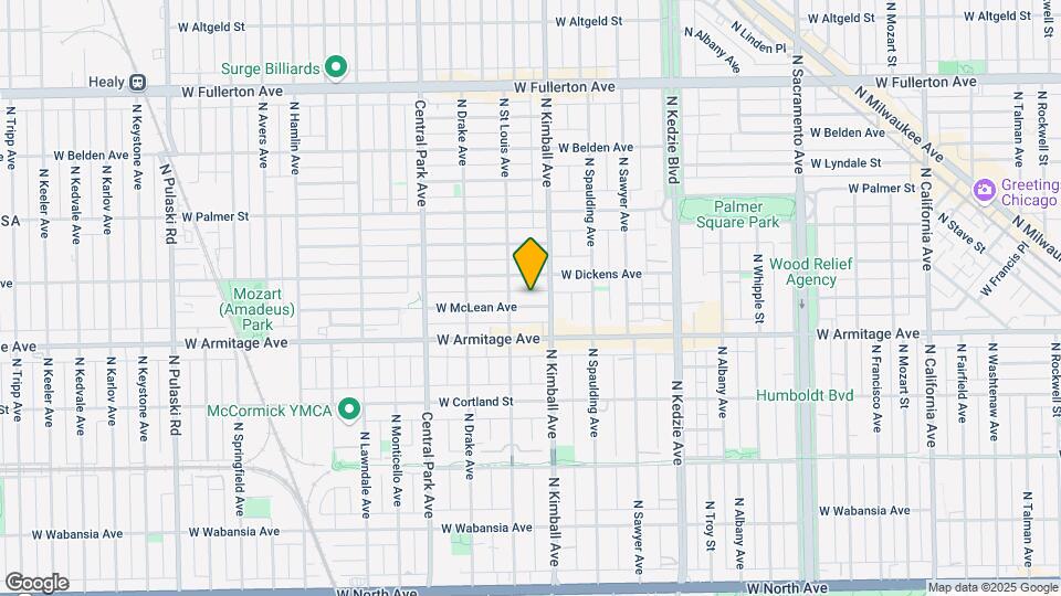 3418 W McLean Ave Map and Location Details