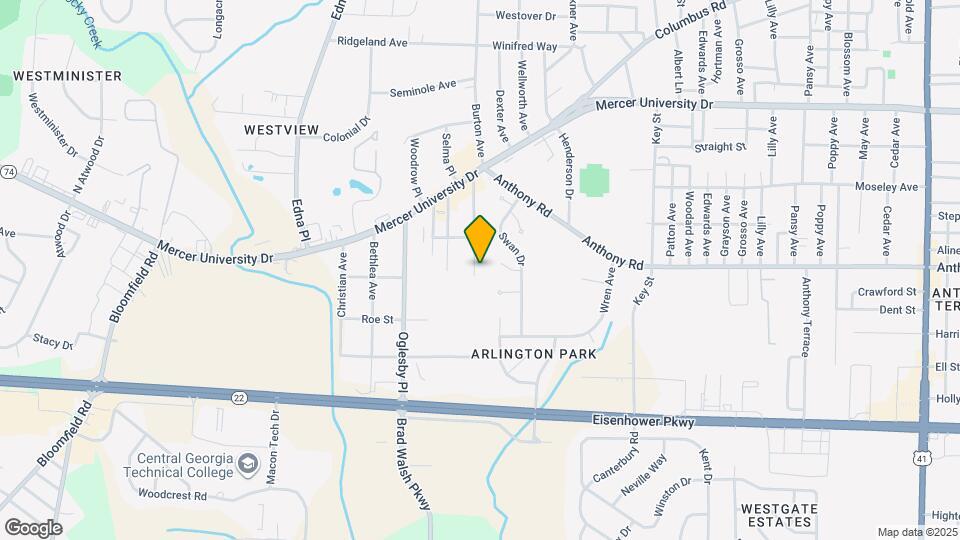 1782 Eveline Ave Map and Location Details