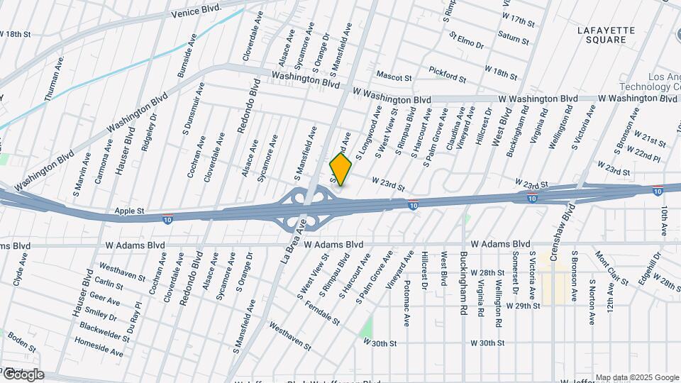 1911 1/2 S Longwood Ave Map and Location Details