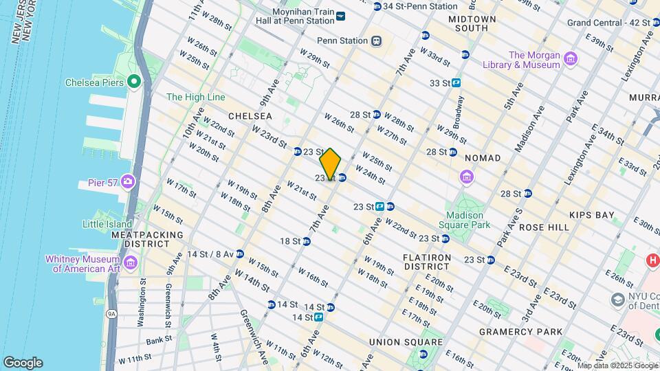 205-207 W 22nd St Map and Location Details