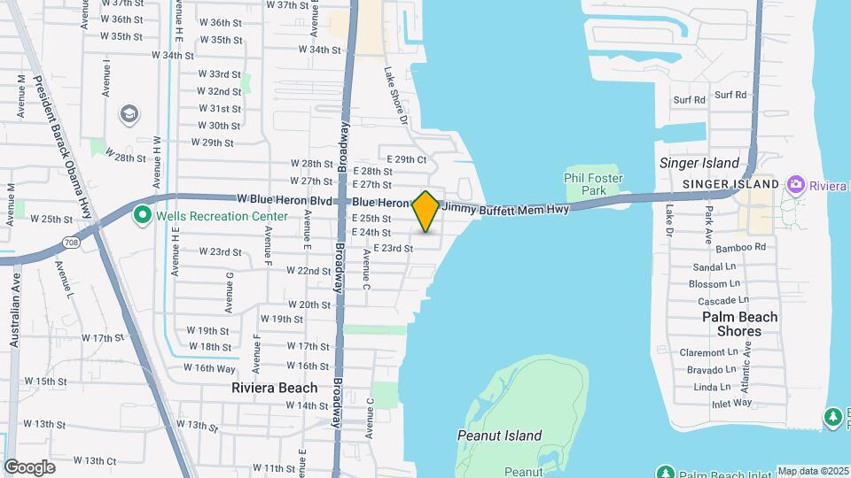 233 E 24th St Map and Location Details