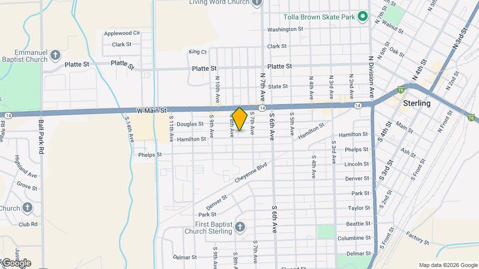 720 Hamilton St Map and Location Details