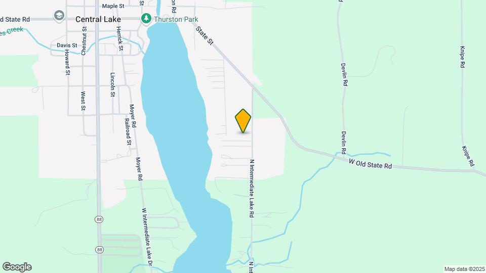 1761 N Intermediate Lake Rd Map and Location Details