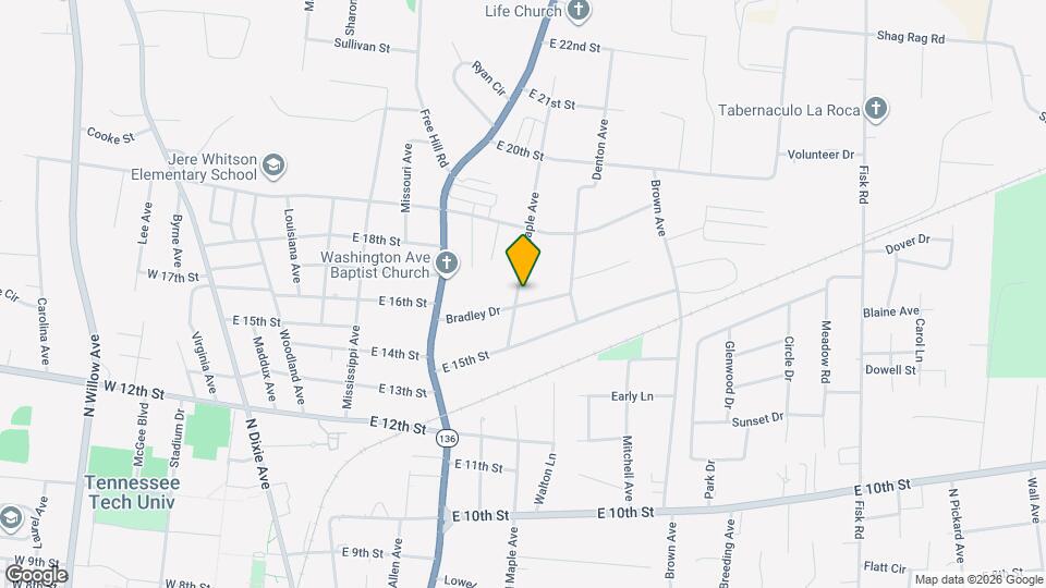 1615 N Maple Ave Map and Location Details