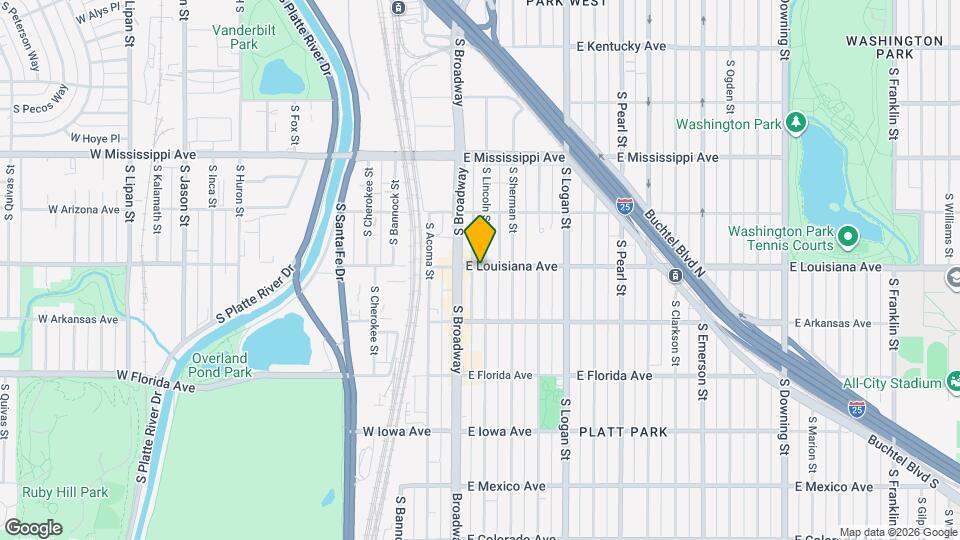 1301 S Lincoln St Map and Location Details