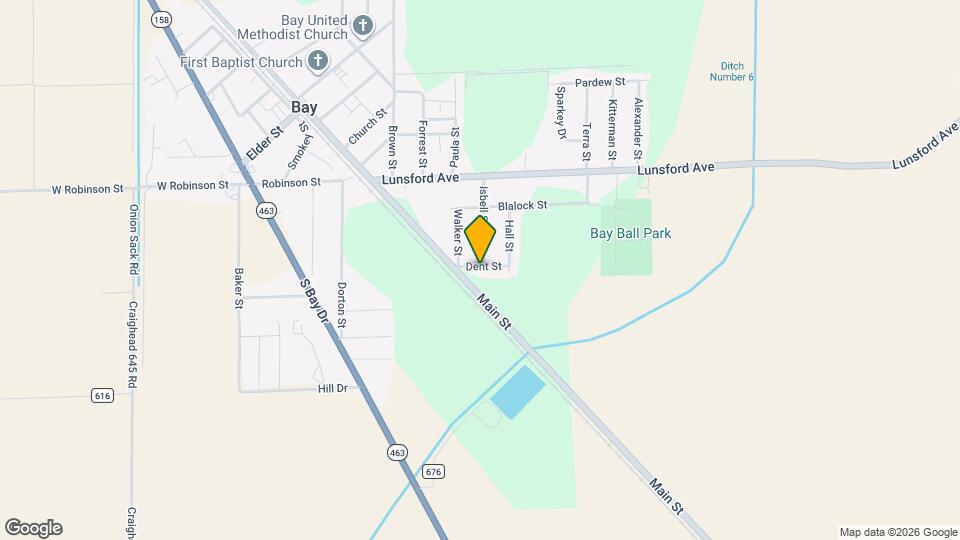 405 Dent St Map and Location Details