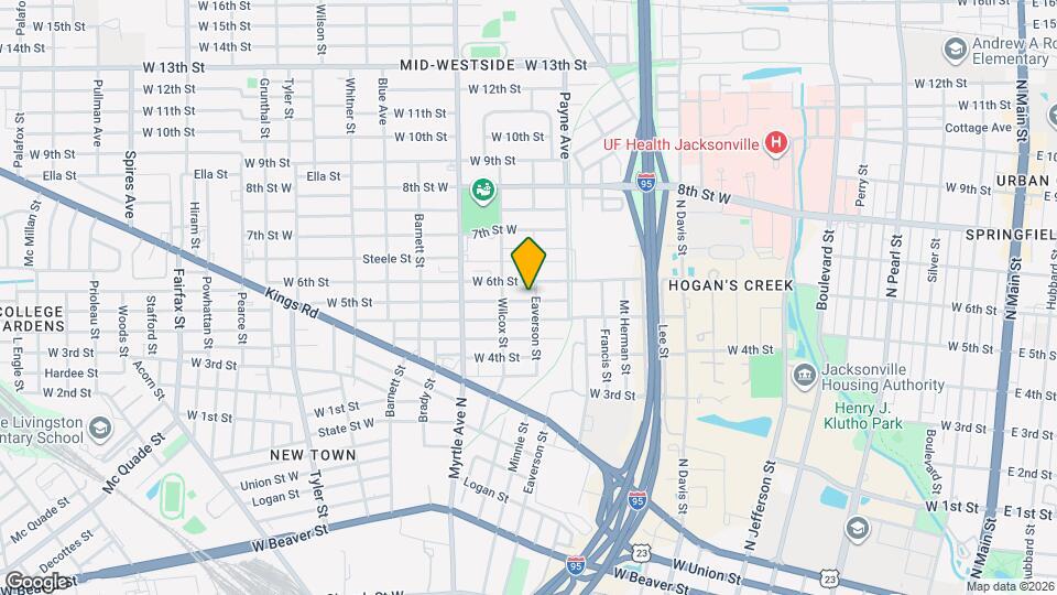 1161 W 5th St Mapa y Detalles de la Ubicación