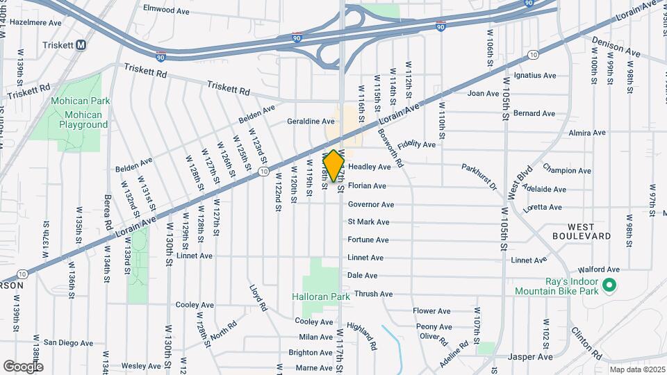 3420 W 117th St Map and Location Details
