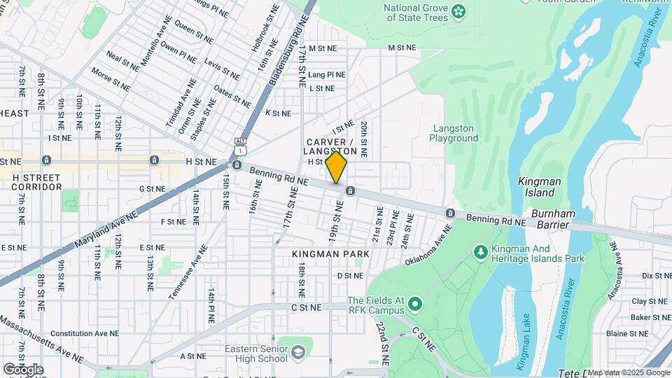 1827 Benning Rd NE Map and Location Details