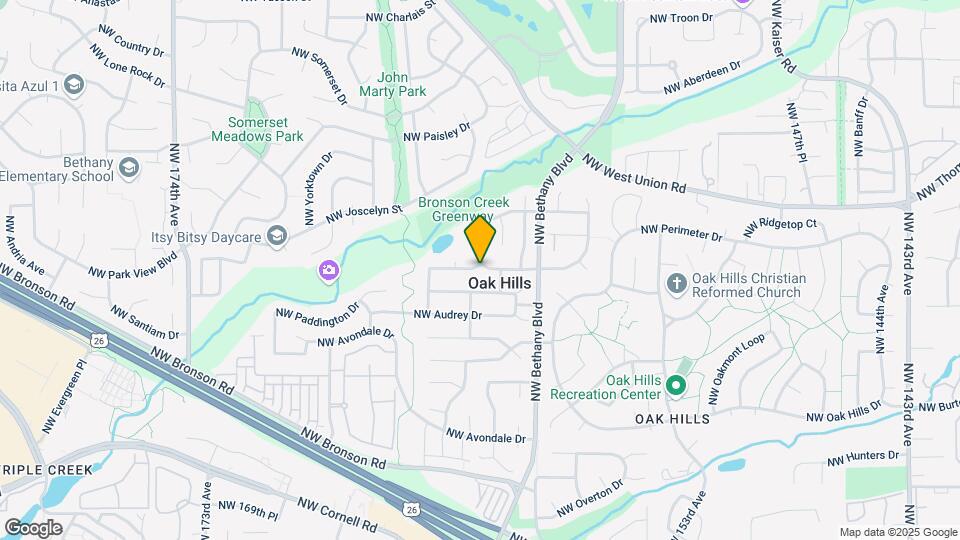 16056 NW Telshire Dr Map and Location Details