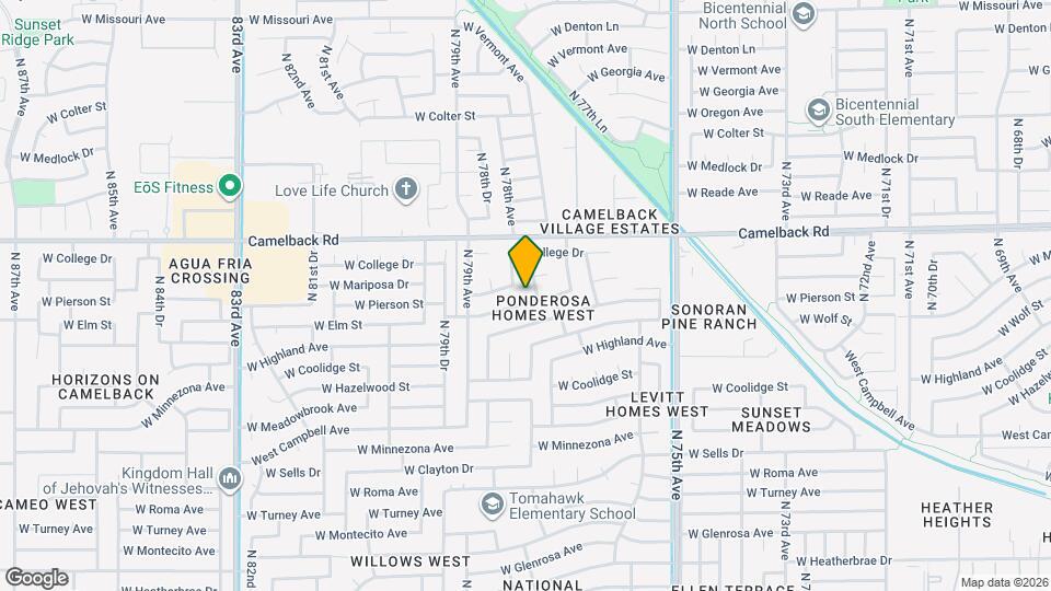 7724 W Pierson St Mapa y Detalles de la Ubicación