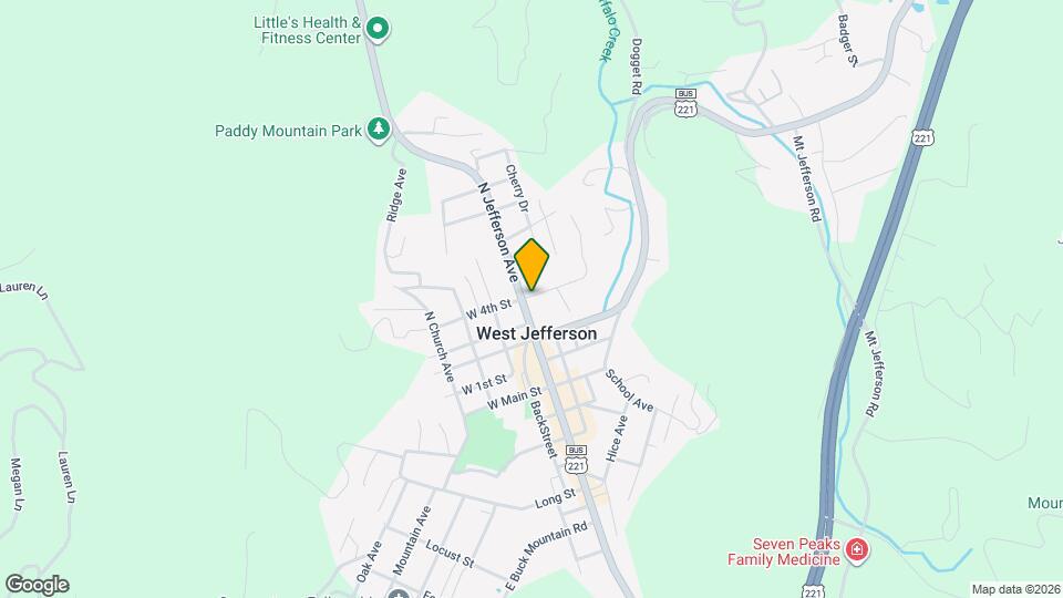 306 N Jefferson Ave Mapa y Detalles de la Ubicación