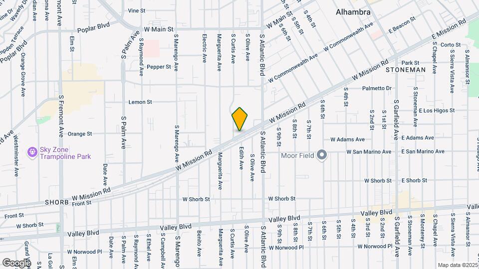 1221 W Mission Rd Map and Location Details