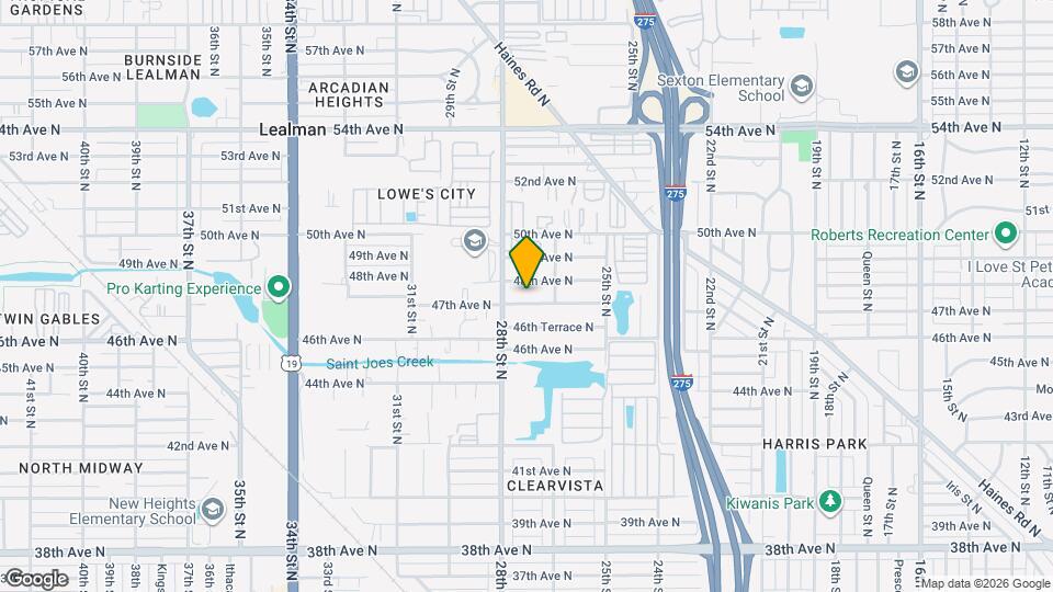 2701 47th Ave N Map and Location Details