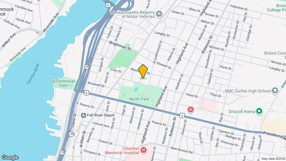 465 N Belmont St Map and Location Details