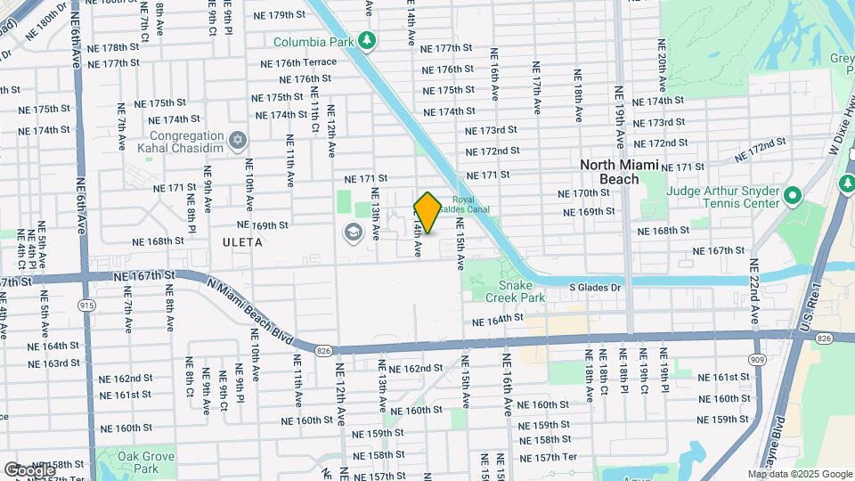 16801 NE 14th Ave Map and Location Details