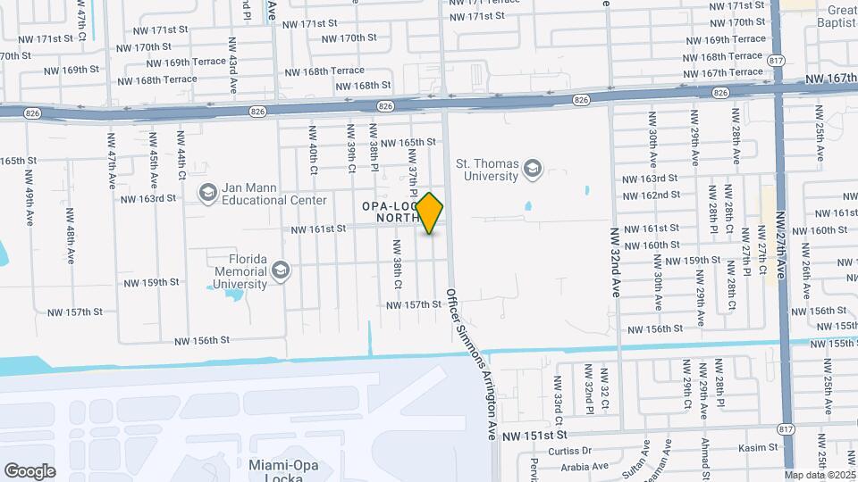 16010 NW 37th Ct Map and Location Details