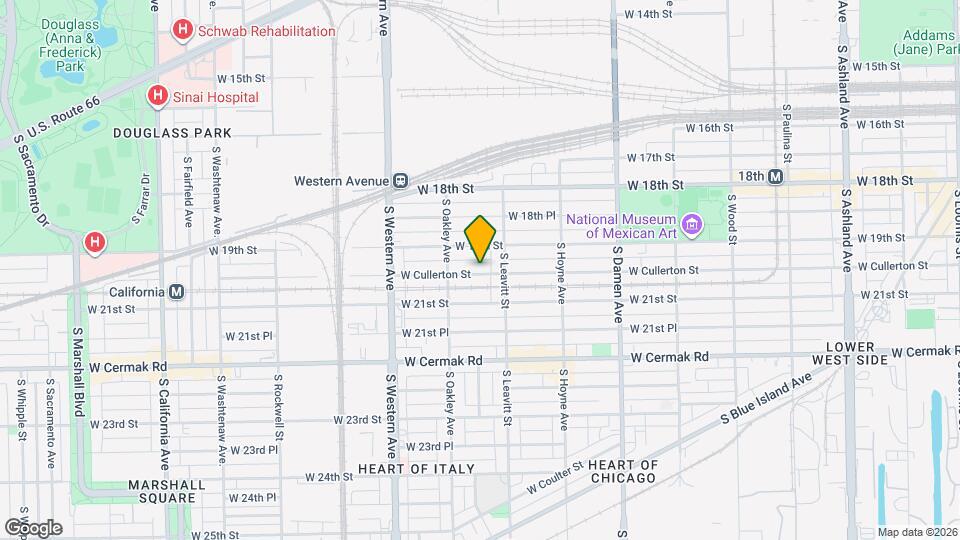 2224 W Cullerton St Mapa y Detalles de la Ubicación