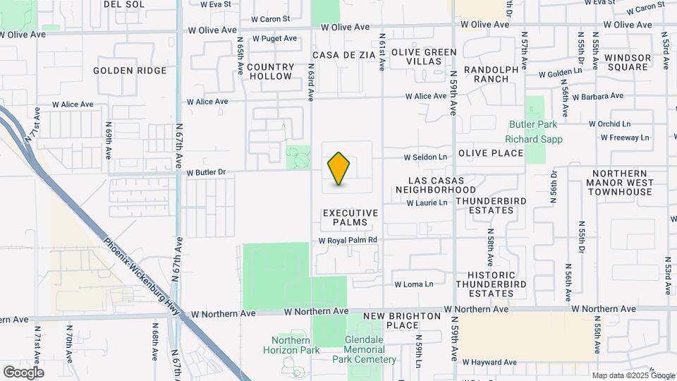 6218 W Laurie Ln Map and Location Details