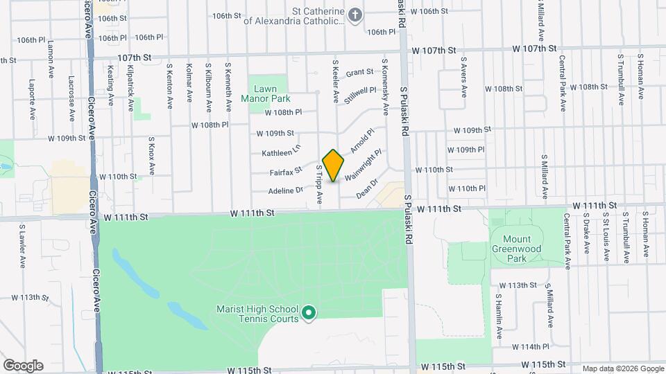 11018 S Keeler Ave Mapa y Detalles de la Ubicación