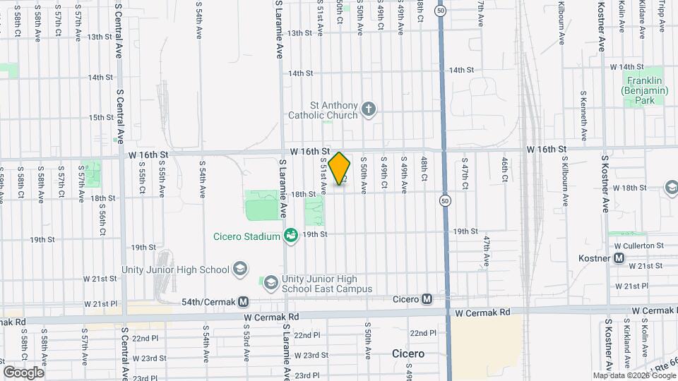 1638 50th Ct Mapa y Detalles de la Ubicación