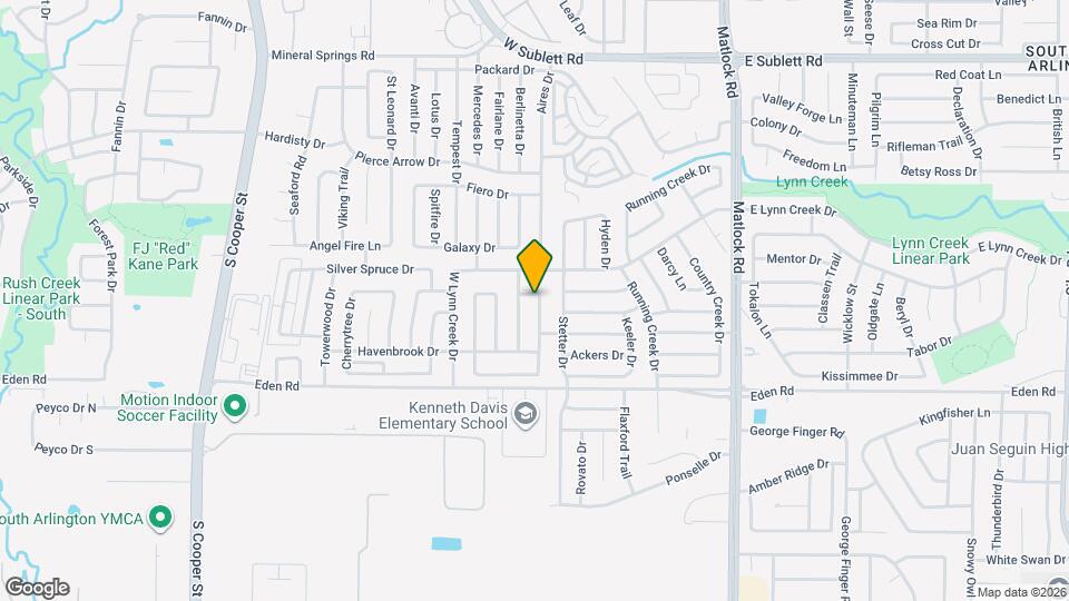 6604 Shoal Creek Dr Mapa y Detalles de la Ubicación