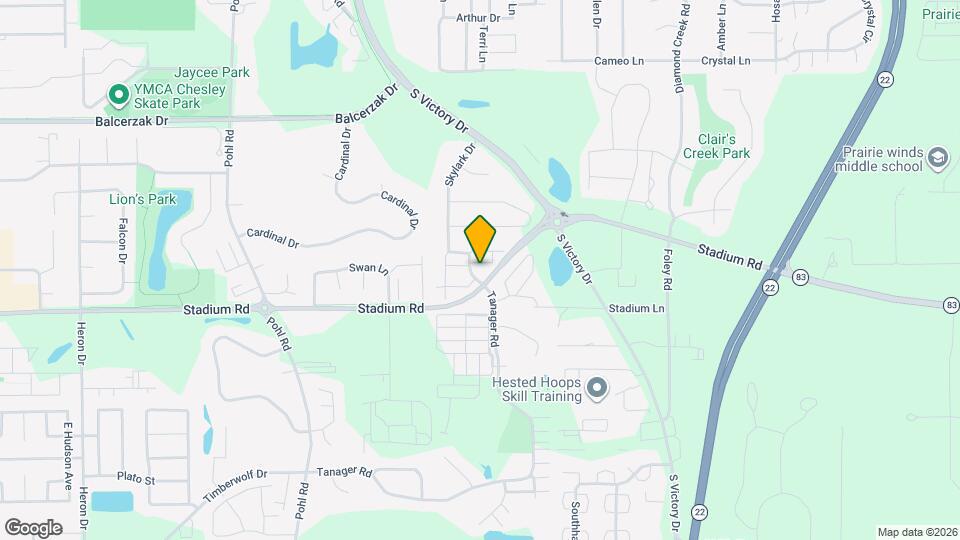 506 E Skylark Trail Map and Location Details