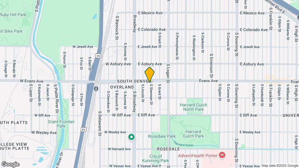 2115 S Sherman St Map and Location Details