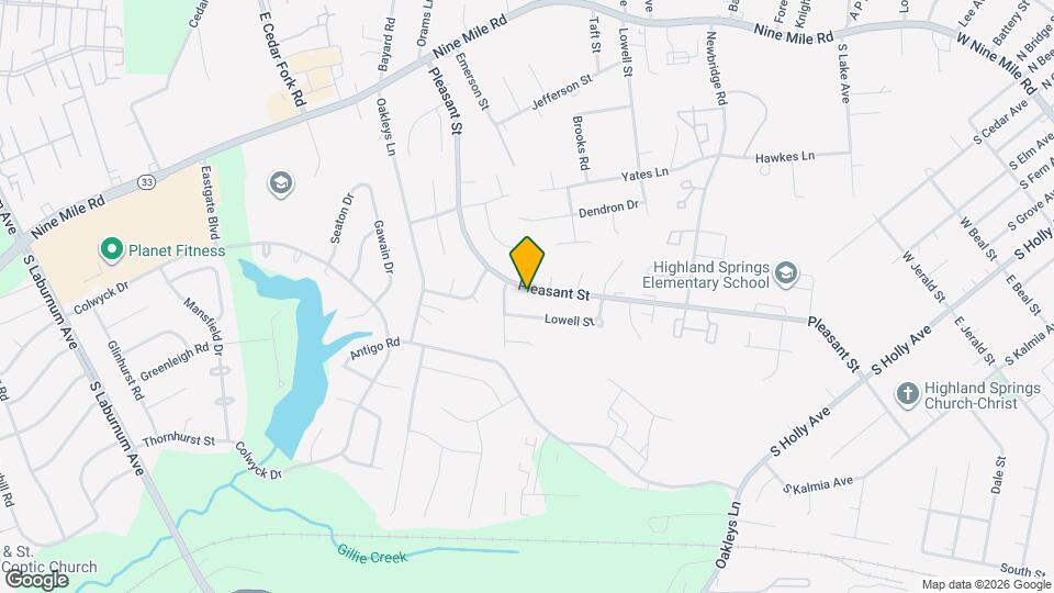 927 Pleasant St Map and Location Details