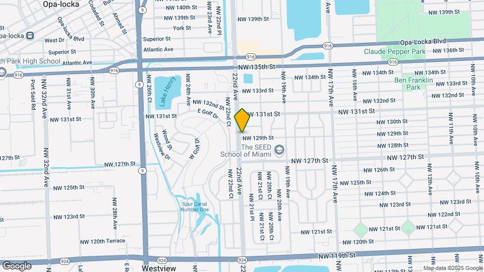 12901 NW 22nd Ave Map and Location Details