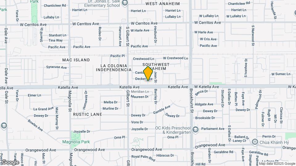 10974 Huber St, Unit studio Map and Location Details