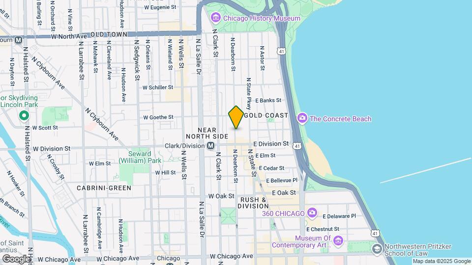 1229 N Dearborn St Map and Location Details