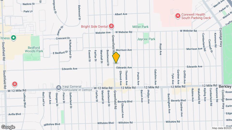 3754 Greenfield Rd Map and Location Details