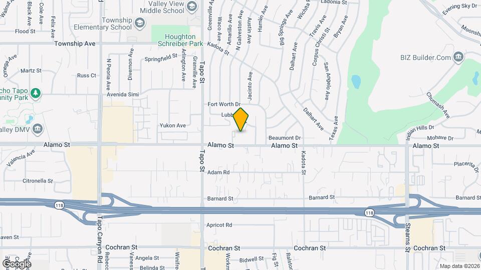 4577 Alamo St Mapa y Detalles de la Ubicación