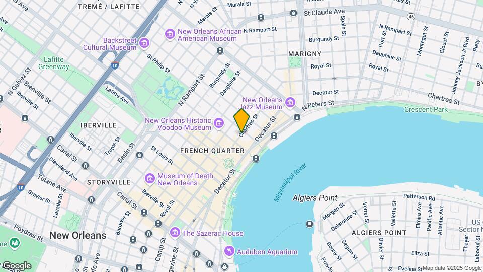 926 Chartres St Map and Location Details