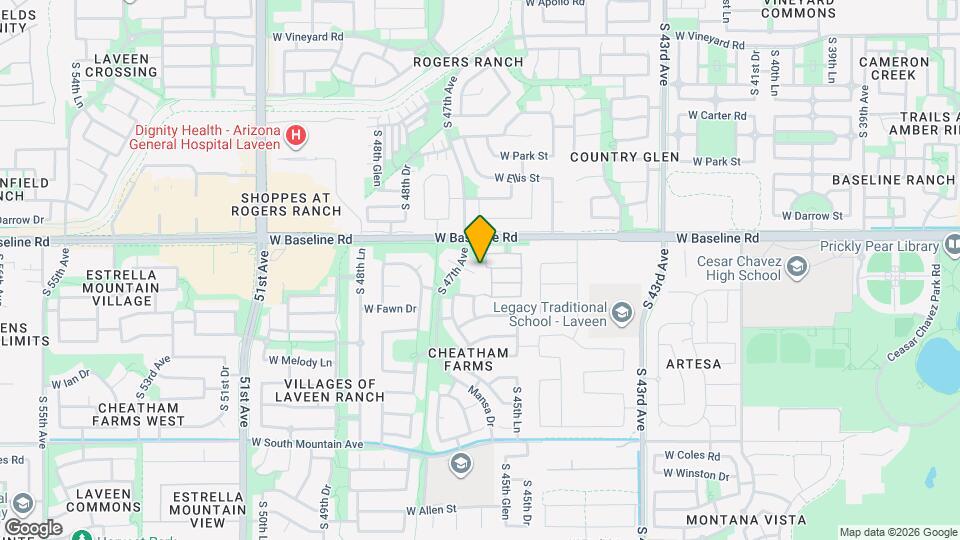 4614 W Valencia Dr Map and Location Details