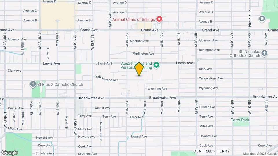 1119 Yellowstone Ave Map and Location Details