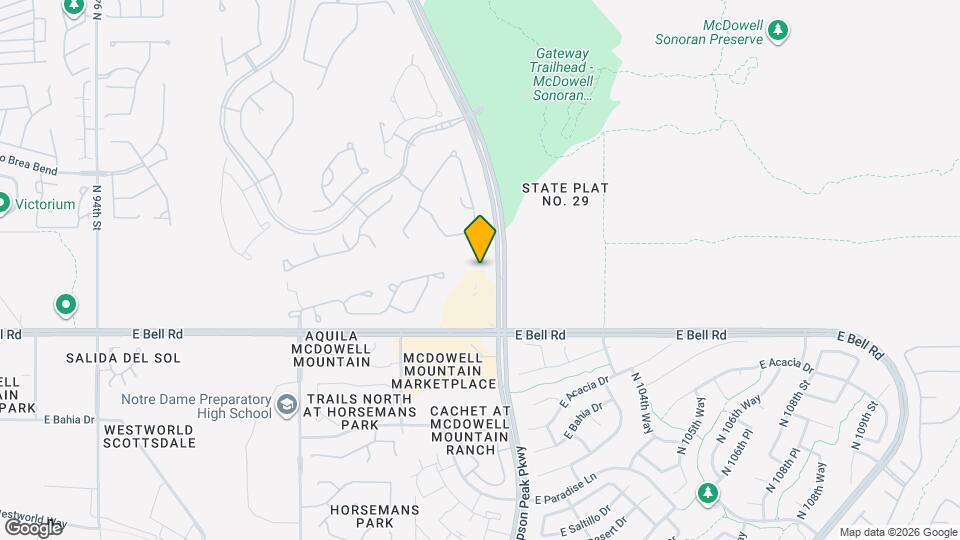 10082 E Bell Rd Map and Location Details