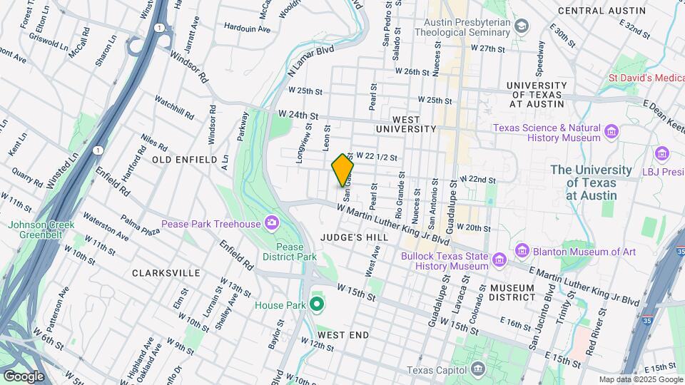 1908 San Gabriel St Map and Location Details
